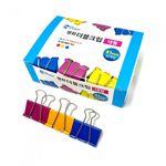 [PEACE] Double Binder Clips Large 41mm | 30 Clips per Box | High-Carbon Special Steel | Rust-Resistant & Heavy-Duty | Made in Korea